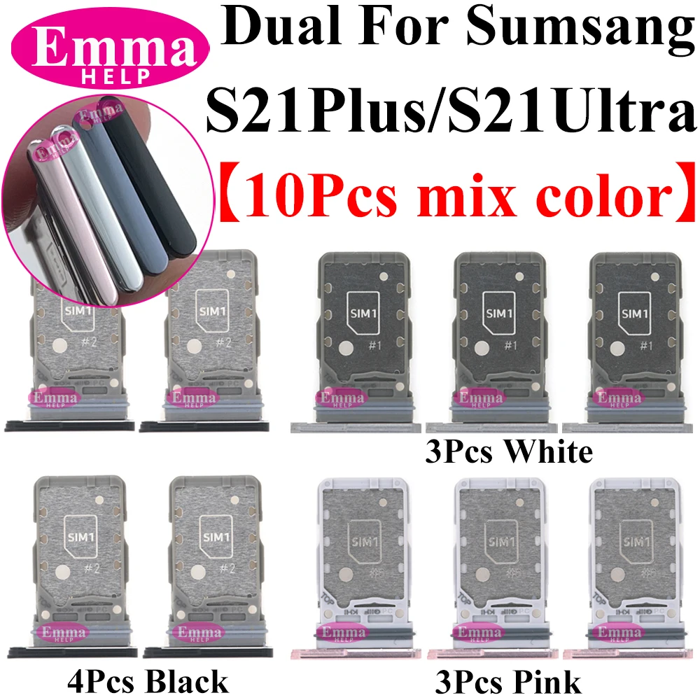 Adaptateur de support Micro SD pour Samsung Galaxy, Sim EscalHolder, S24, S22, S21 Plus, S23 Ultra, S10, S9, S8 Slot Characterature, Socket Part,