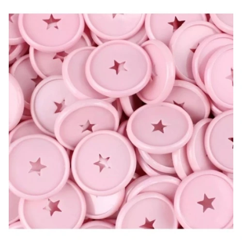 12 Discs Pink Star Smart Notebook G 31mm Pop Disc