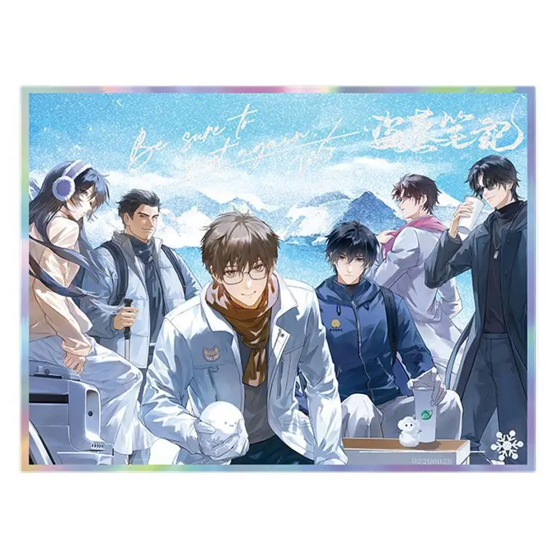 رواية أنيمي القبر المفقود الاكريليك مزدوجة فلاش ورق ملون HD مطبوعة وو شيه تشانغ تشيلينغ سطح المكتب الديكور متدلي علامة نموذج #1