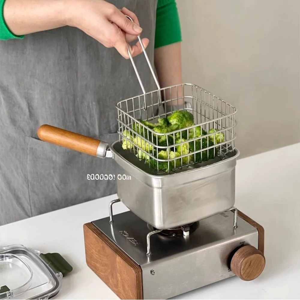 Finally Waiting for the Upgraded Version! Multifunctional Stainless Steel Soup Pot, Noodle Pot, Picnic Pot, Frying Pot