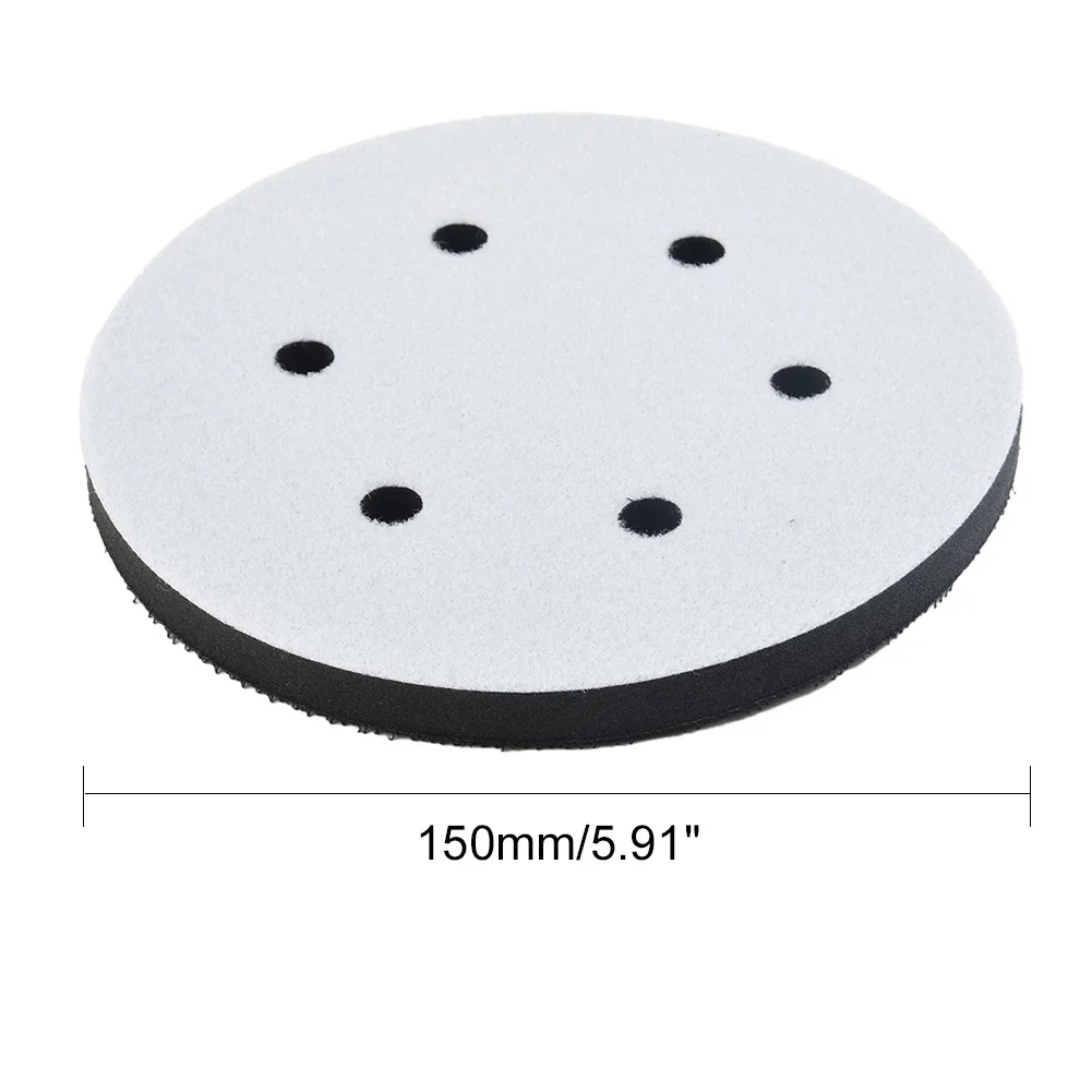 

6inch 150mm 6-Holes Ultra-thin Surface-Protection Interface Pad For Sanding Pad Hook&Loop Sanding Discs Sponge Power Sander Tool