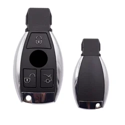 Carcasa de llave remota de 2/3 botones para Mercedes Benz A B C E S GLA GLK CLS clase BGA AMG W203 W204 W205 W210 W211 W212, accesorios de coche