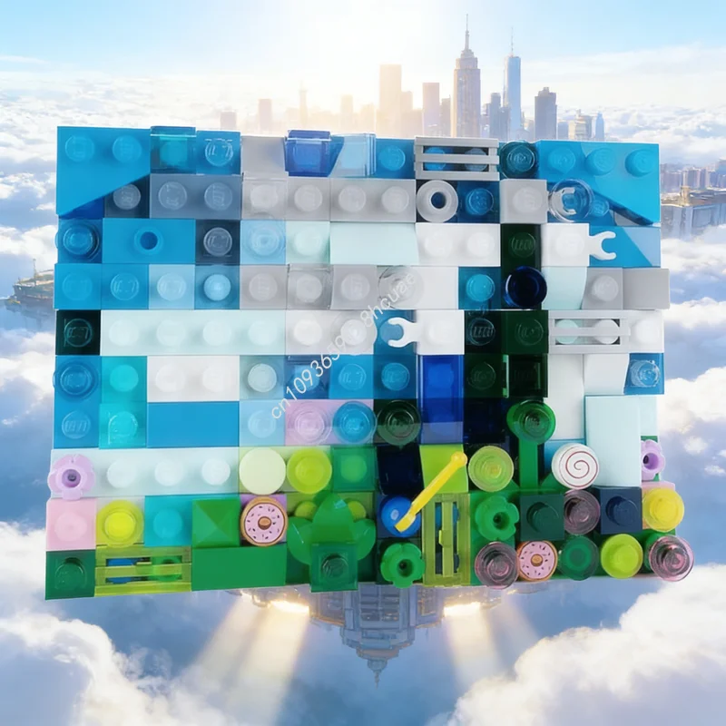 192 elementy MOC Creator Model Krajobrazu Malarskiego Klocki Konstrukcyjne Architektura Kreatywny Pomysł na Prezent Świąteczny Zabawka Edukacyjna dla Dzieci