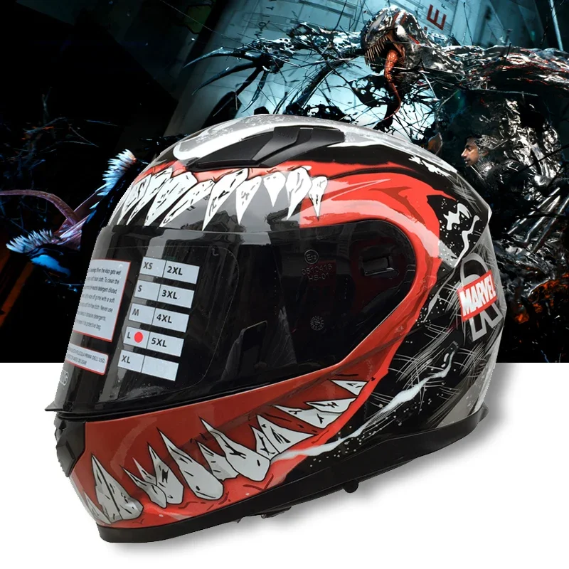 

Motorcycle Helmet Personalized Fashionable Safety Anti-fall Off-Road Motorbike Touring Double Lens Full Face Helmet DOT Approved