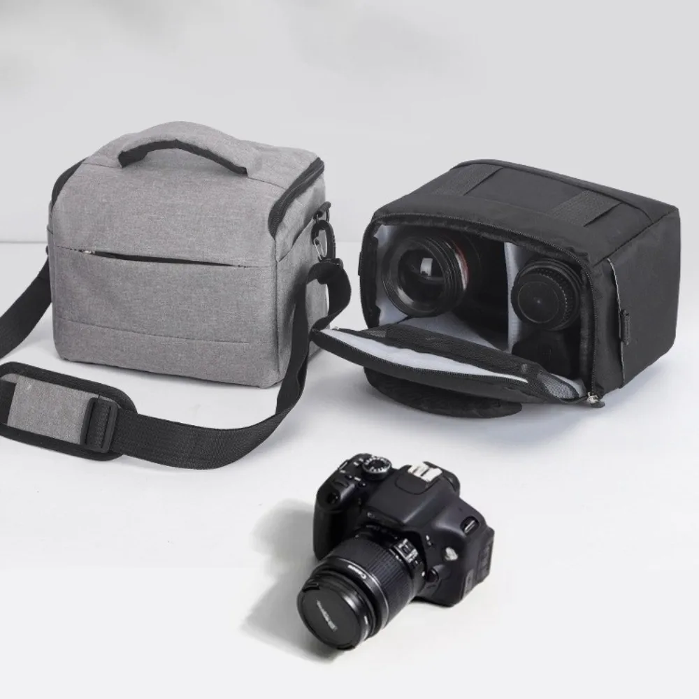 

Multi-functional Digital DSLR Camera Bag Wear Resistant Waterproof Camera Storage Bag Padded Dividers Durable Camera Lens Pouch