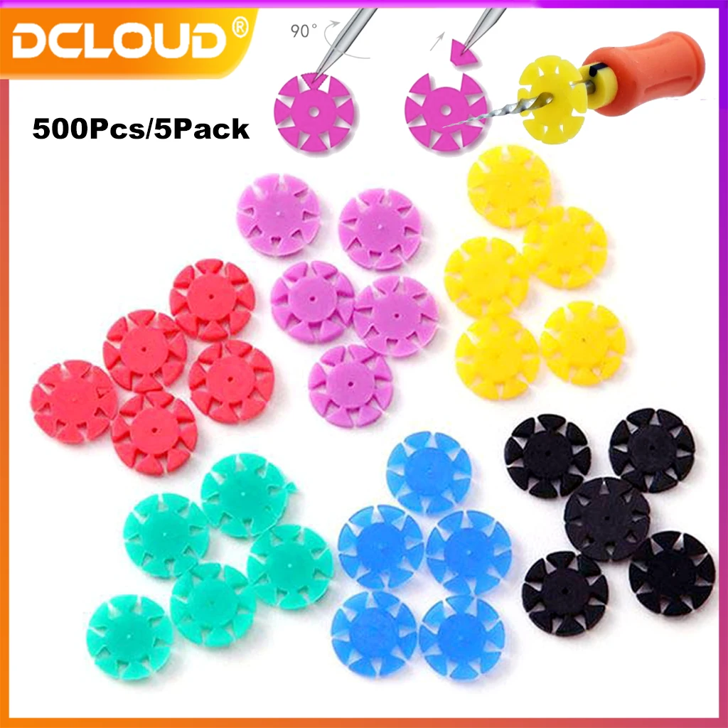 5Bag Dental Endo File Stoppers Disinfection Root Canal Rotary File Counter Silicone  Marking Circle Ring Counting Dentist Tool