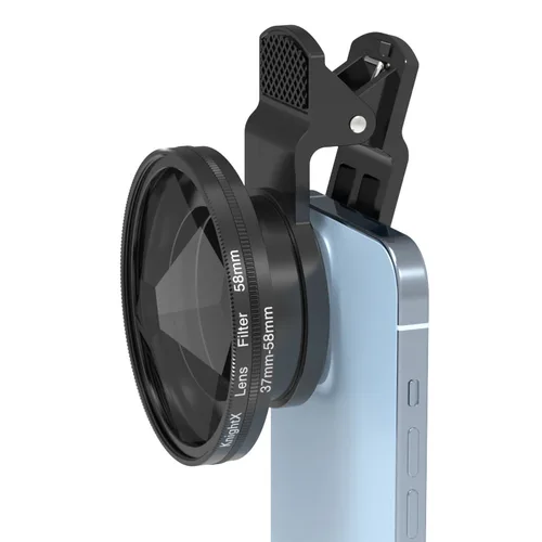 KnightX-filtro de lente de prisma para teléfono móvil, accesorios de fotografía Macro, 58mm, UV, CPL, ND, para iPhone 11, 12, 13, Xiaomi y Samsung