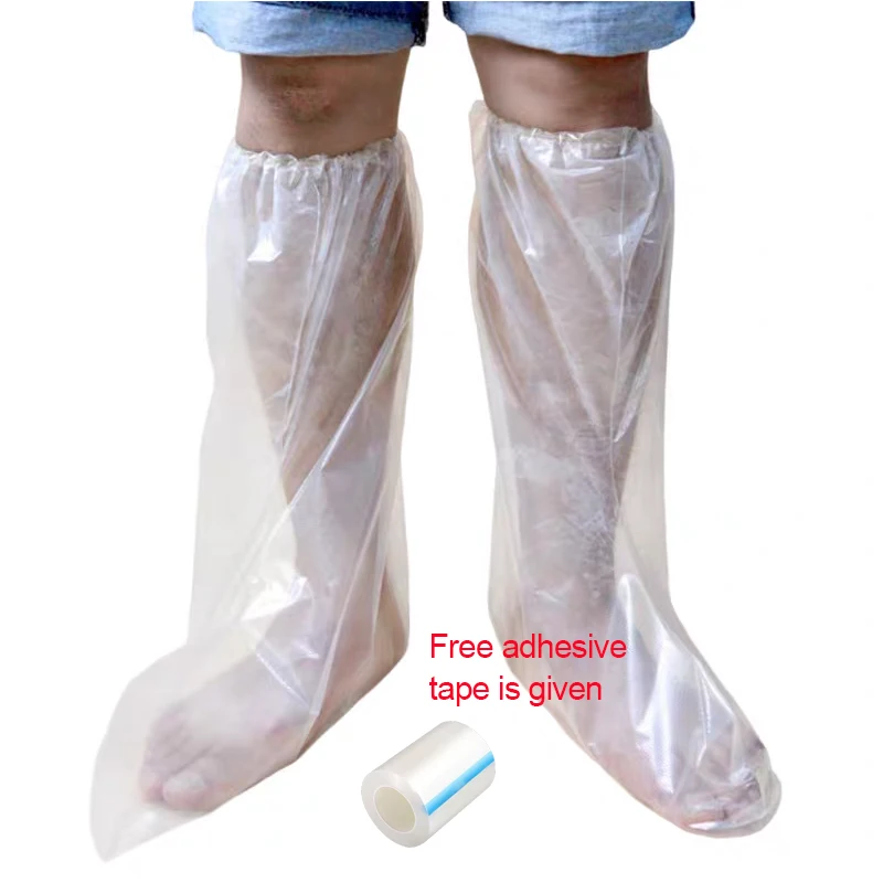 

Чехлы для ног для взрослых для душа, водонепроницаемые повязки для душа и литая защита для душа и ванны, водонепроницаемые