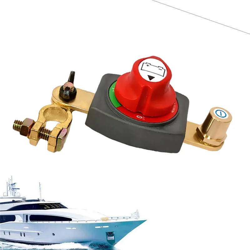

Reliable Negative Electrode Battery Isolator Switch, On/Off Disconnect For 15-17MM Battery Head - Suitable For Car, RV, Boat