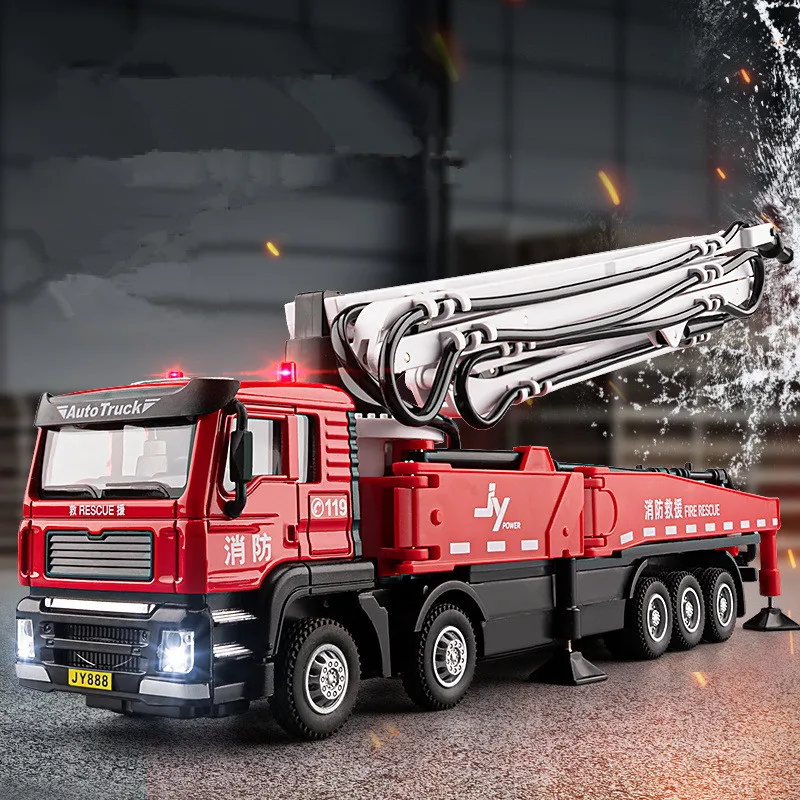

1: 50 alloy cement pump truck model,simulated fire rescue vehicle model,engineering transport vehicle,wholesale