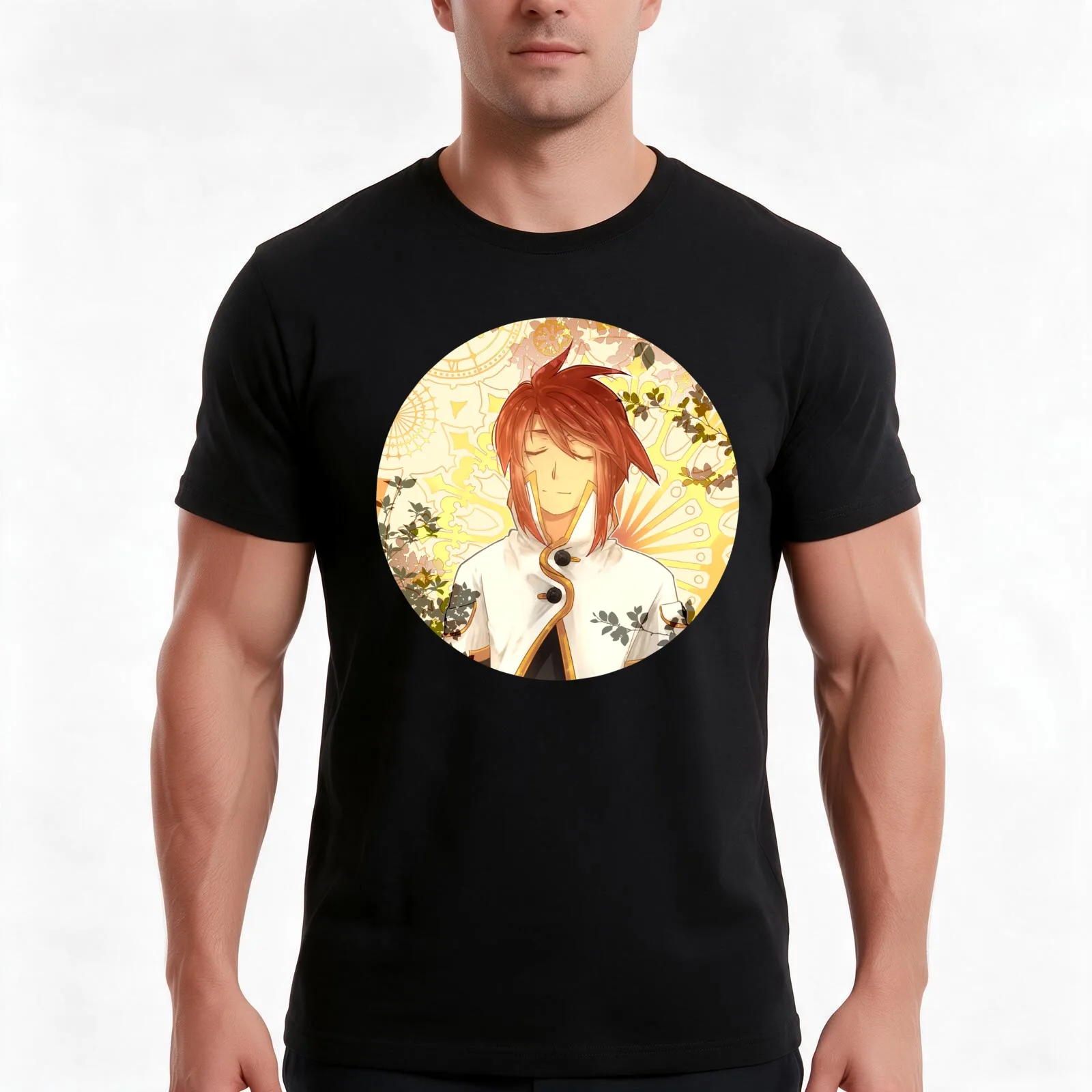 Luke - Tales of the Abyss T-Shirt, Summer Casual Cotton Tee, Oversized Streetwear Tops, Vintage Graphic Print, Unisex Men Women