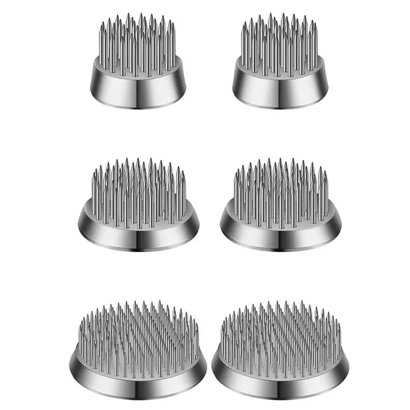 

A67P-6 Pcs 3 Size Stainless Floral Frogs Kenzan Flower Holder Round Flower Arrangers Silvery Kenzan (0.9In, 1.34In, 2.36In)