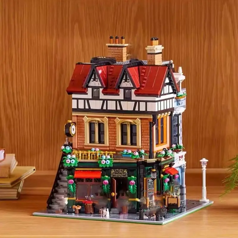 2026 Tudor Corner Modular Building Creative Expert Street View Brick Toy Adult Christmas Birthday Gift Home decor ornaments