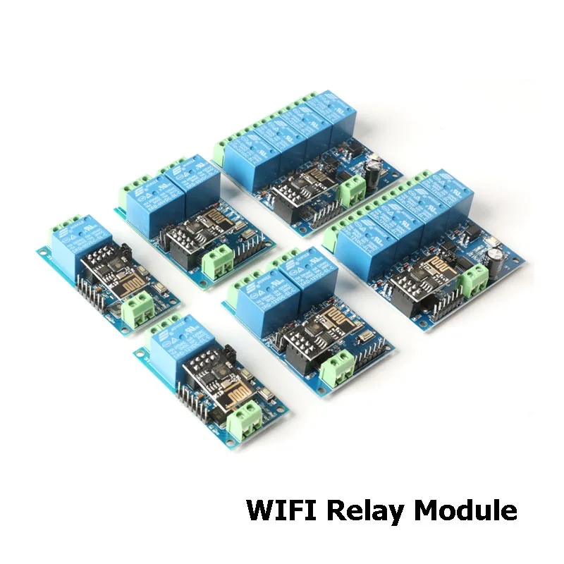 ESP8266 ESP-01 relé WiFi 1 2 4 canales de vía 5V 12V cosas interruptor de Control remoto en casa inteligente ESP01 módulo inalámbrico aplicación de teléfono