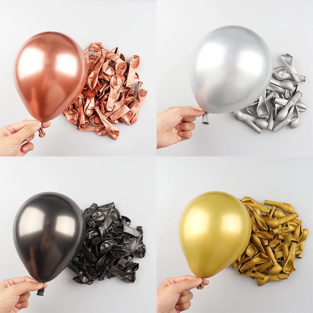 5inch Metallic Balloon Rose Gold Happy Birthday Wedding Christmas Gifts Supplies Celebration Baby Shower Globos Party Decoration