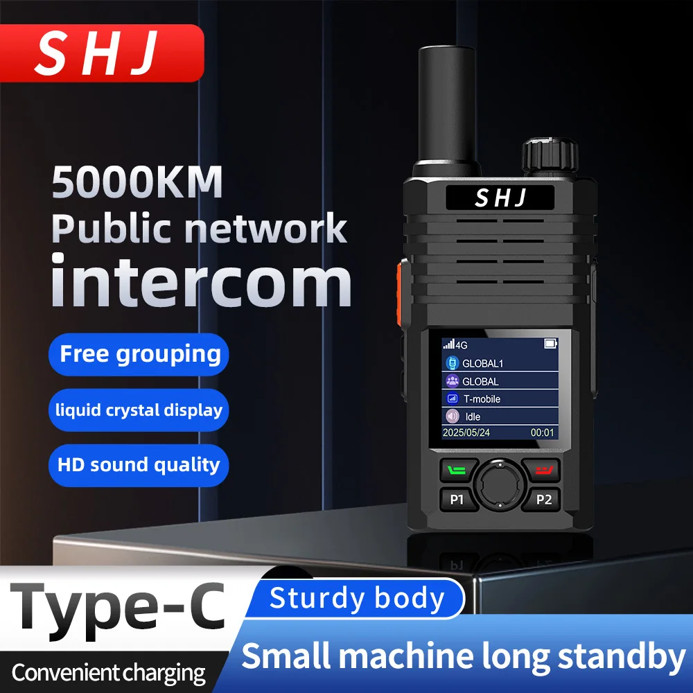 Zello 4G LTE/WiFi POC Device - Bluetooth Pairing, 48H Battery & Fast Charge, Built for Professional Outdoor/Team Coordination, S