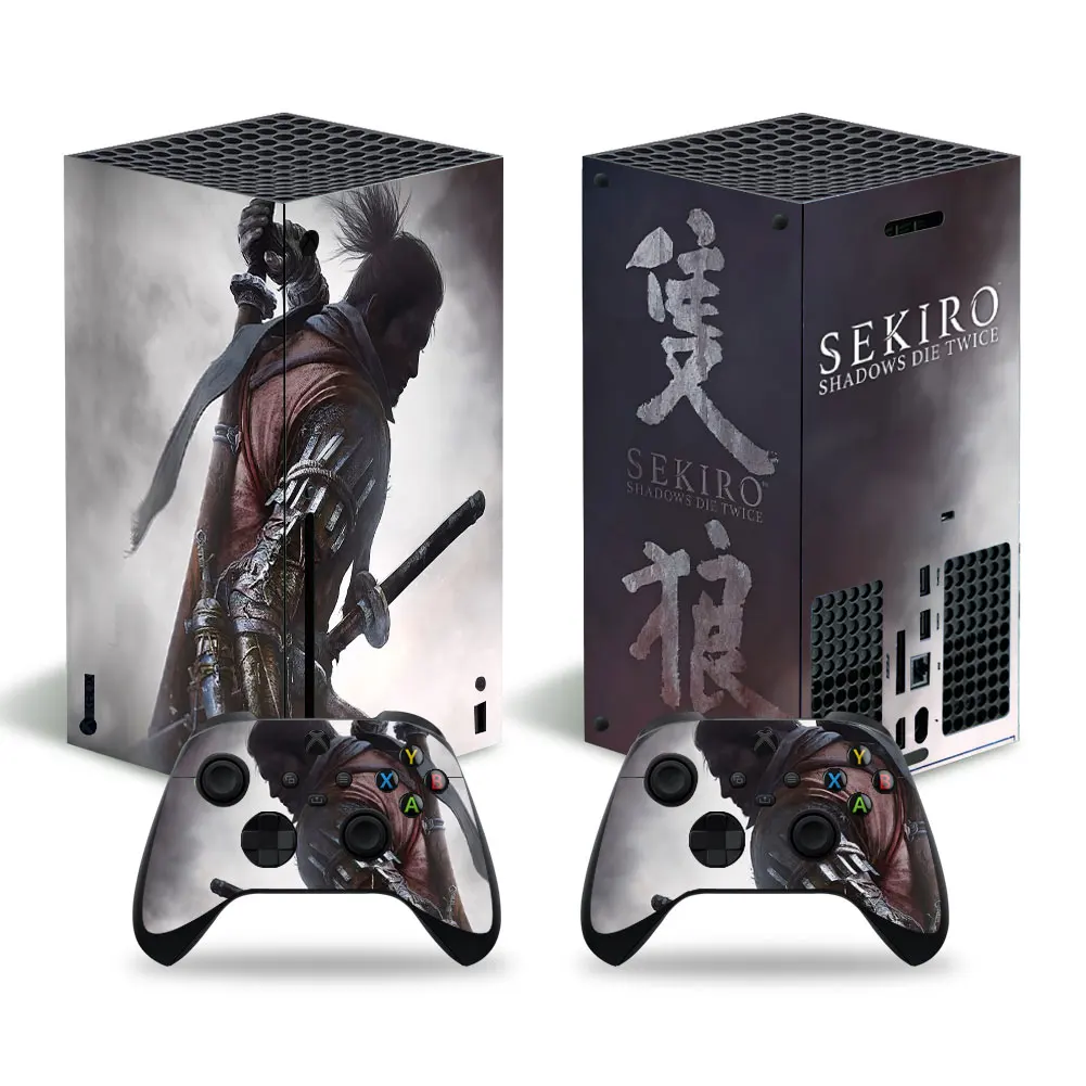 SEKIRO-pegatina de piel para Xbox series x, cubierta XSX para consola de piel y 2 controladores, pegatina de piel de vinilo, XboxseriesX