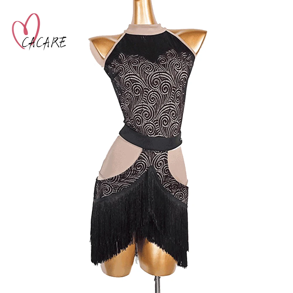 Sexy Latin Dance Wettbewerb Kleid Trikot Rock Set Anzug Kostüme Weibliche Kleidung Kurze Kleider Modern Dance Match Kleid D0752