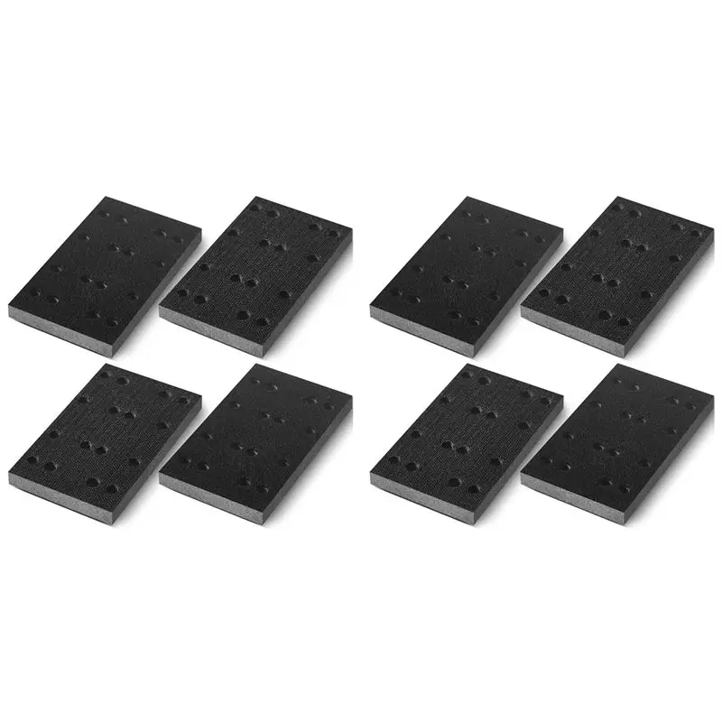 AT21-8 Pcs Soft Black Foam Sanding Pads Interface Sander Backing Pad For Festool RS400 LS130 Sander