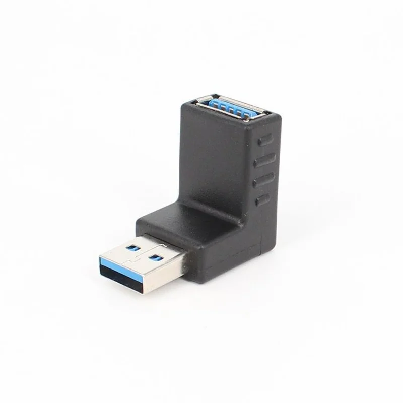 Adaptador USB 3,0 de ángulo izquierdo/arriba/abajo/derecho, Cable de extensión de 90 grados macho a hembra, Cable adaptador USB