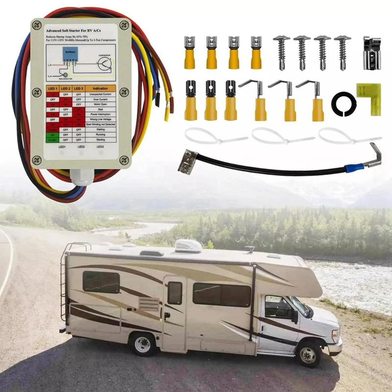 Soft Starter Kit,ASY-364-X20-IP 364 High Performance Fit For All RV A/C Applications