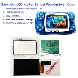 Écran LCD IPS WSC Highlight, kit de bricolage, luminosité du rétroéclairage pour Bandai Wonderfzdocument, console de jeu Wonder Fzdocument, le plus récent