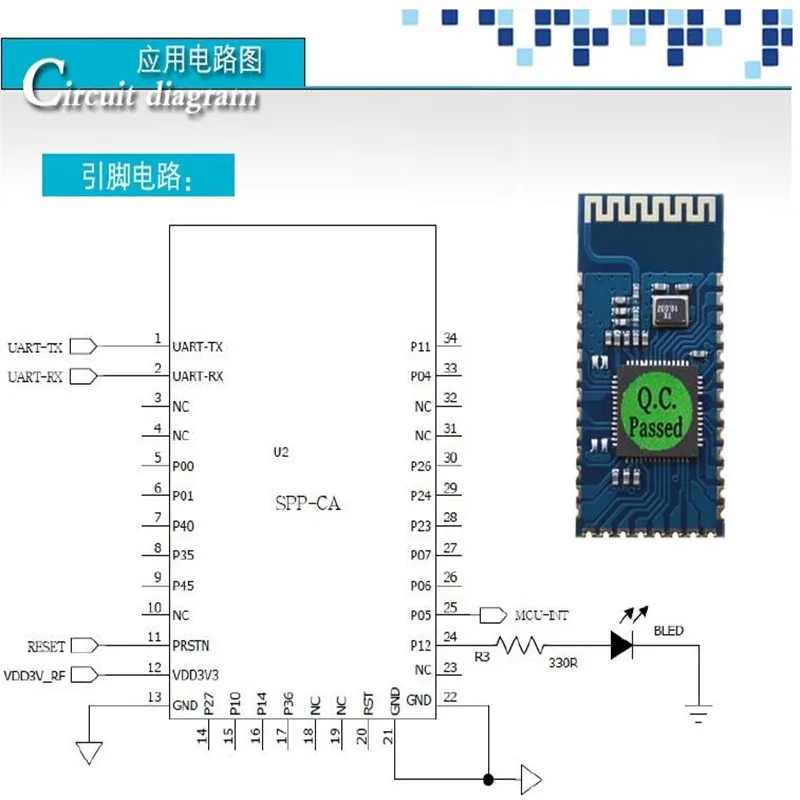Bluetooth 직렬 포트 모듈 무선 투명 데이터 전송 모듈 HC-06 대신 51 단일 칩 마이크로컴퓨터 SPP-CA