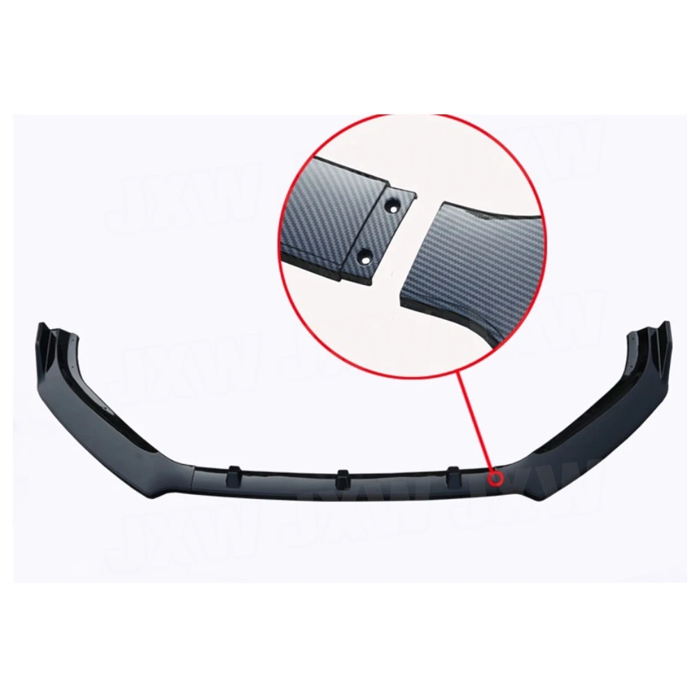 Car ABS Front Bumper Lip Guard Trim Styling Guard Chin Aprons Spoiler Splitters Bodykit Accessories for MAZDA 3 Axela 2014-2020