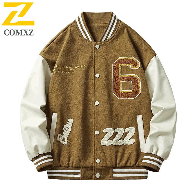 COMXZ 2025 Autumn New Baseball Jacket Lightw Luxurious Outdoor Adventure Lightweight Coat Trendy Daily Style Versatile Outerwear