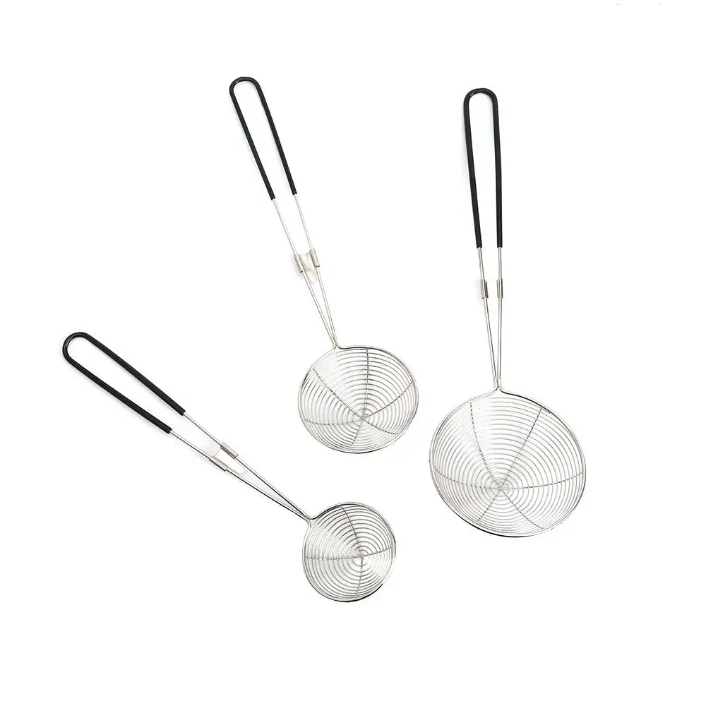

Stainless Steel Long Handle Home Kitchen Gadget Kitchen Spider Strainer Skimmer Spoon Cooking Tool Colander