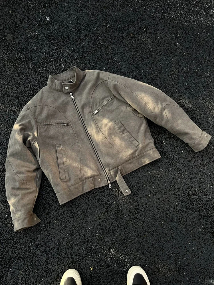 

Мужская джинсовая куртка Waed ort: модная, весенне-осенняя, в американском ретро-стиле, Cleanfit, Aalyptic Sle, Detroit Workwear