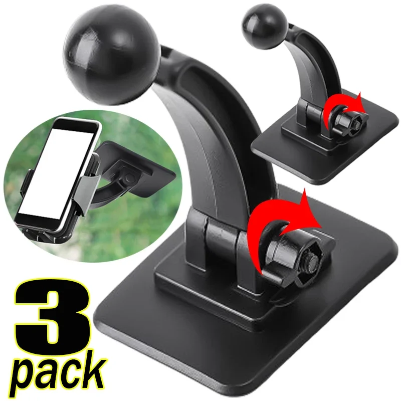 360 Rotating Self Adhesive Base for Car Dashboard Mount Phone Holder Bracket Parts  Wireless Charging Stand for Auto Windshield