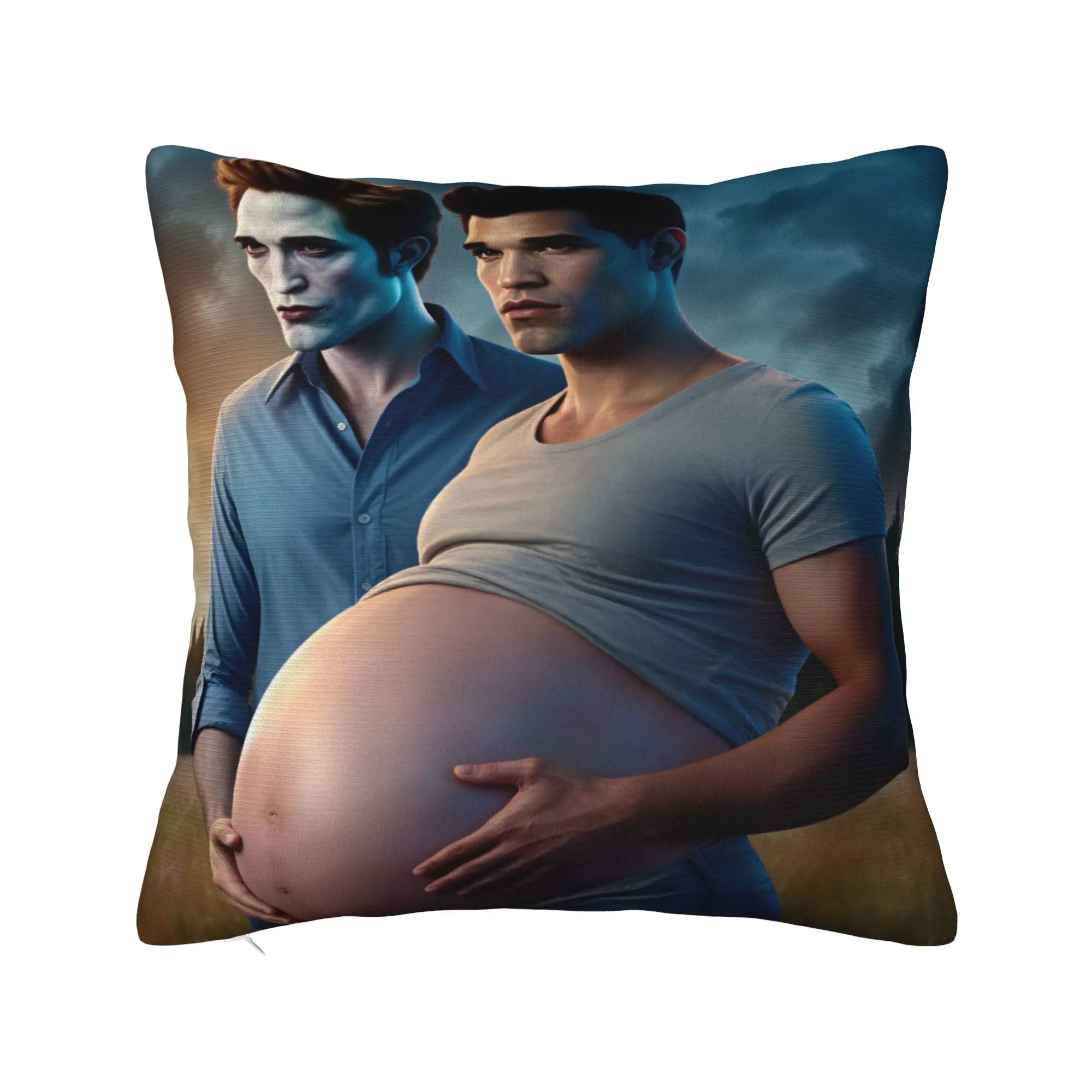 Twilight Saga Edward Bella Pillow Cover  Cute Funny Pillow Case For Sofa Home Decor Comfy Cushion Cover Gift