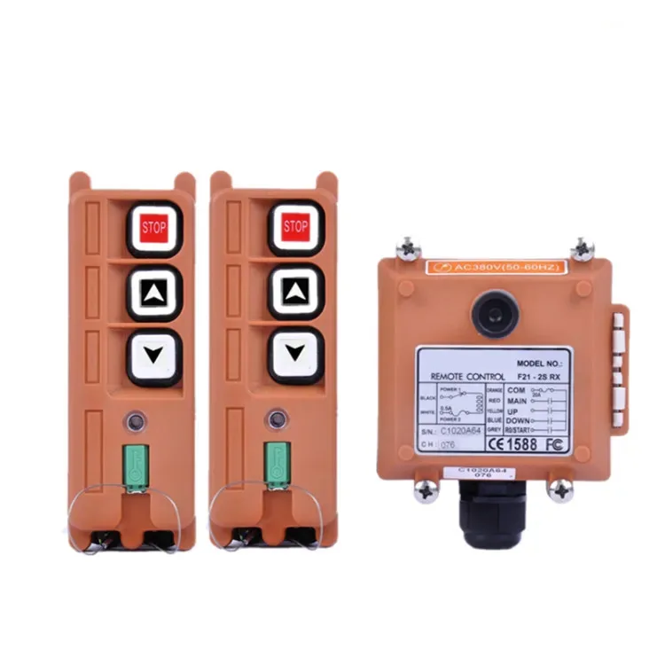 Radio Wireless F21-2S 1 Speed Hoist Crane Winch Industrial Remote Control for Crane