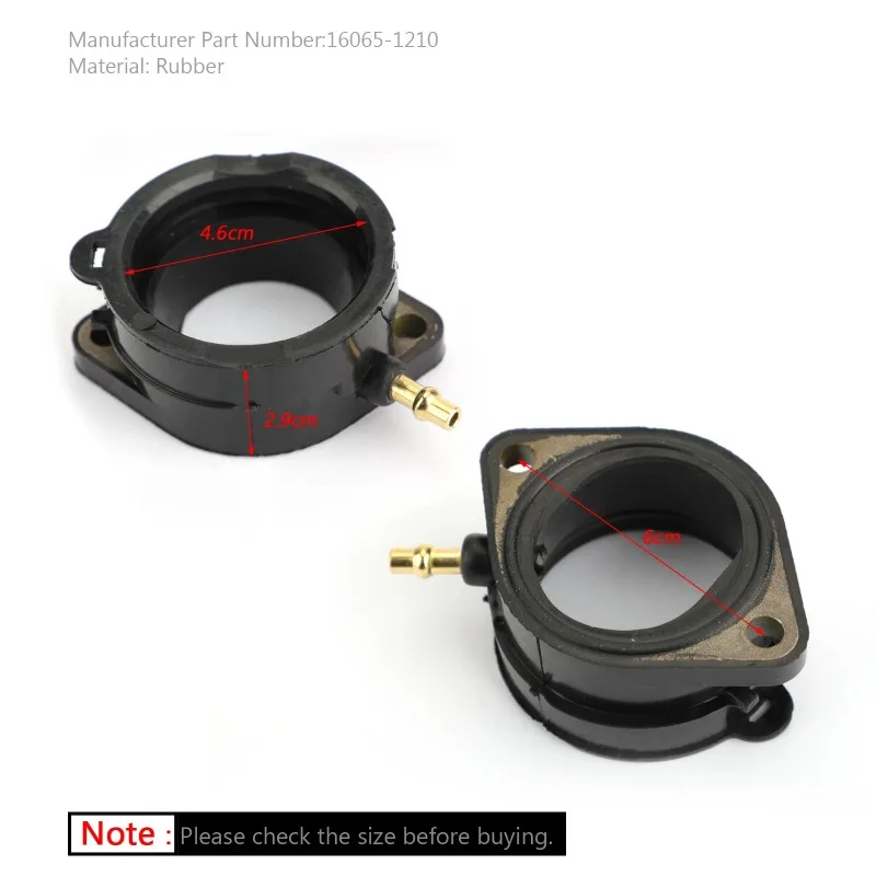 4Pcs Carburetor Intake Manifold Boots for ZX1200 ZZR1200 Ninja ZX-11 ZX1100 Motorcycle Parts