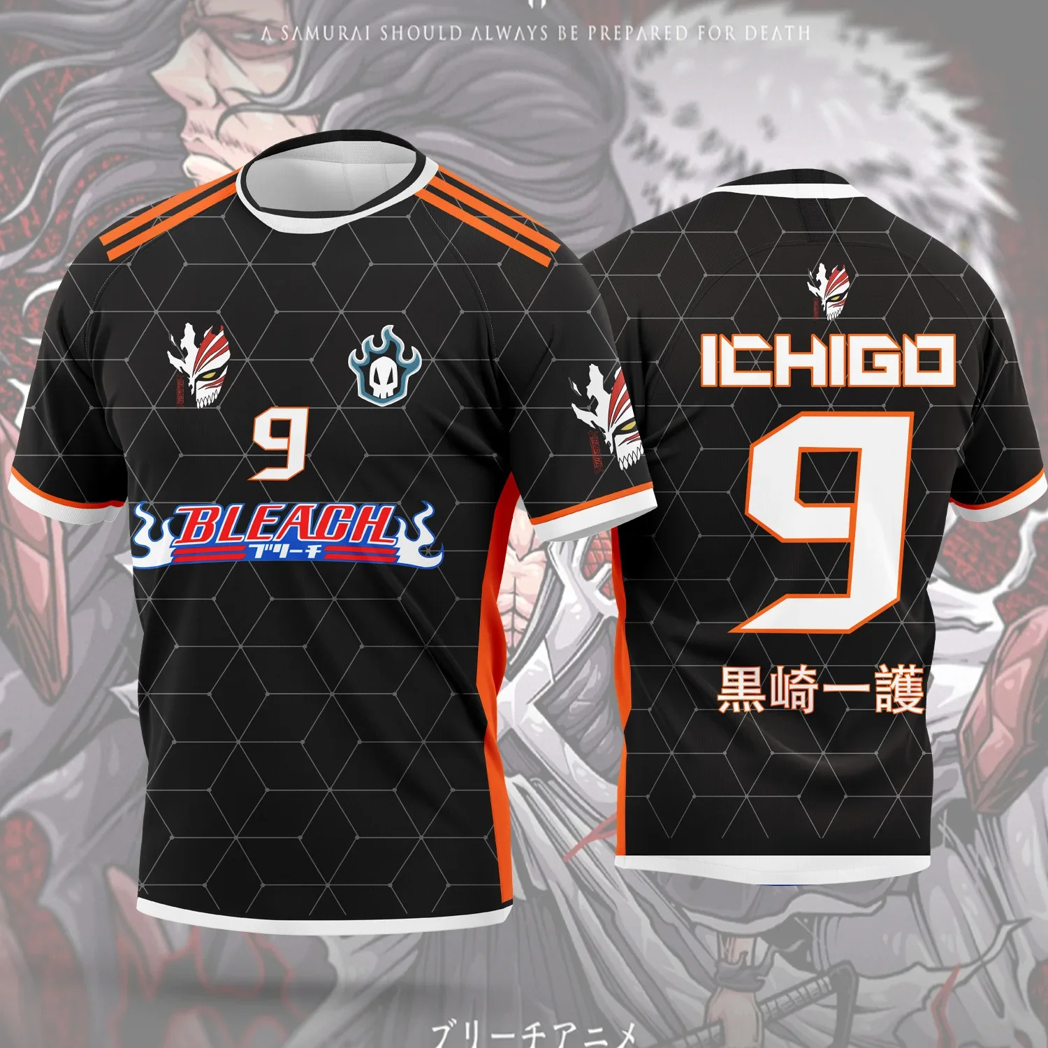 2026 New Arrival: Anime Bleach Jersey - Men's and Women's Casual Sports T-Shirt for Manga Lovers