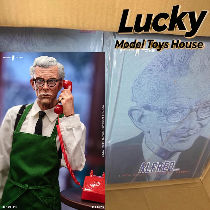 

Mars Toys Hot Sale 1/6 Alfred White Hair 1966 Version Housekeeper Cloth Action Figure MAT023 Delicate 12inch Soldier Model