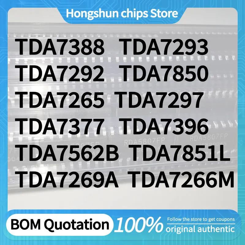 TDA7293 7850 7265 7292 7297 7377 7851L 7396 7562B 2004R 7265A 7269A 7266M 7576B 7376B 7379 7296 7802SM 7802 7294 versión TDA7388