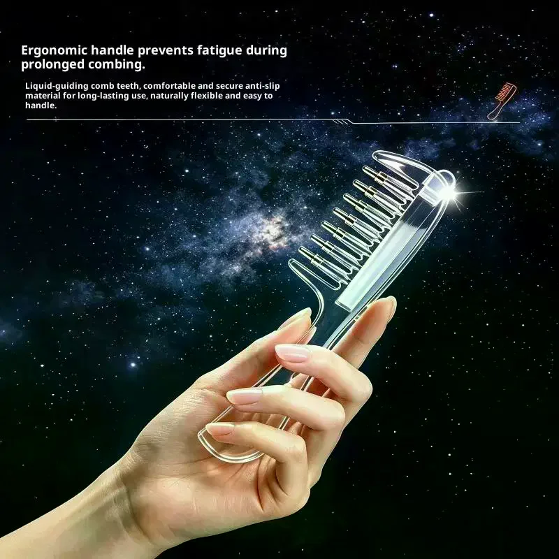 /Kuz/Scalp Liquid Applicator Comb Precise Dispensing Anti Hair Snagging Scalp Massage For Daily Care Hair Growth Home Travel