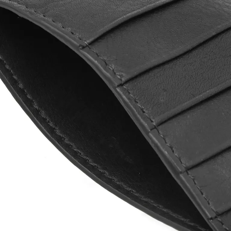 Man Women Leather Wallet Card Bag Fashion Small Black Wallet