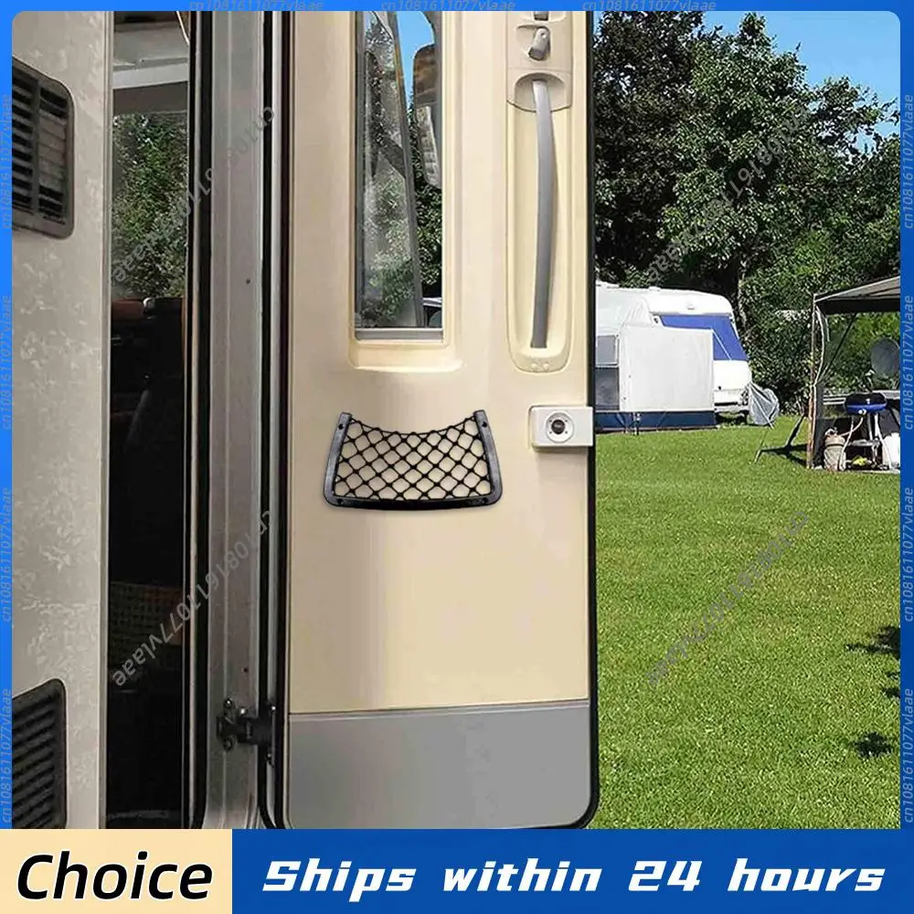 Auto-Aufbewahrungsnetz mit Rahmen, elastisches Netz, Organizer für Wohnwagen, Bus, Fahrzeugsitzlehne, für Bus, Camper, SUV, Fahrzeug, Wohnmobil