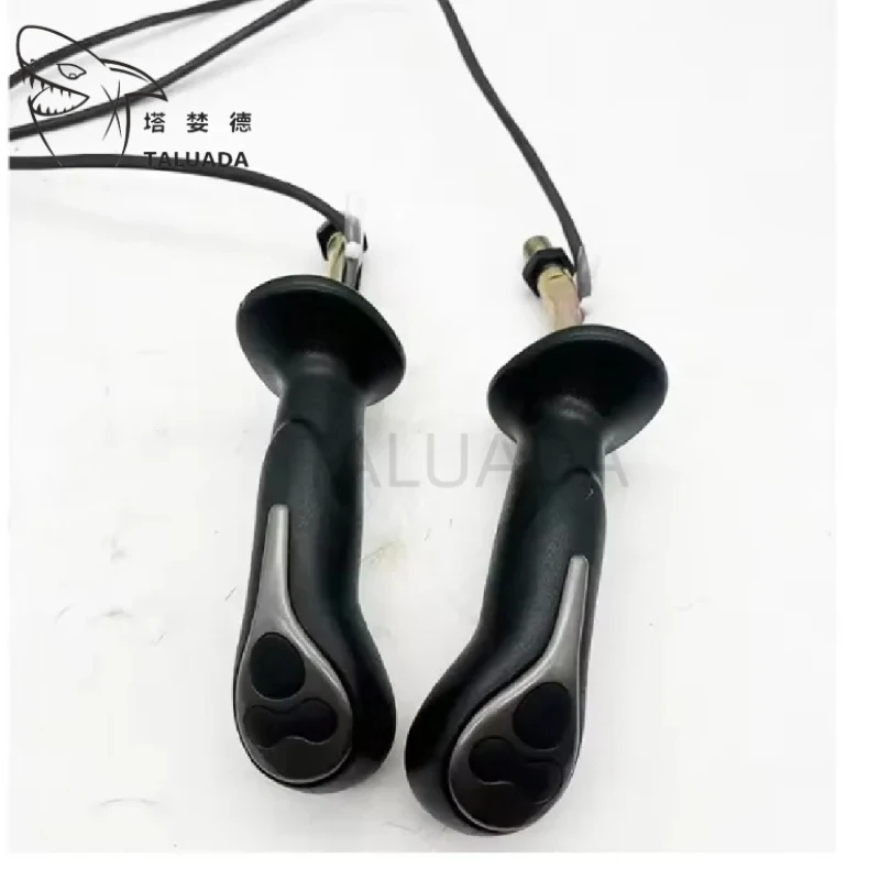 2PCS Joystick Handle For R60-9 150-9 210-9 225-9 250-9 300-9VS New Version Rubber Handle High Quality Excavator Accessories