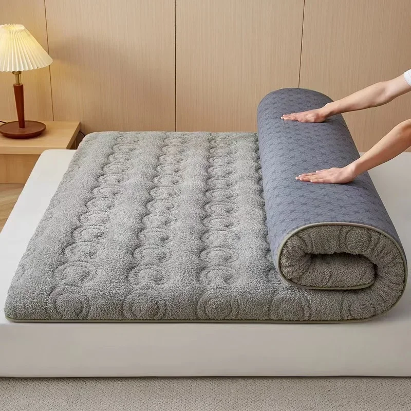 

Winter Warm Thick Soft Plush Mattress Breathable Student Dormitory Bed Mattress Topper 3cm 6cm Thickness Bedding Mat