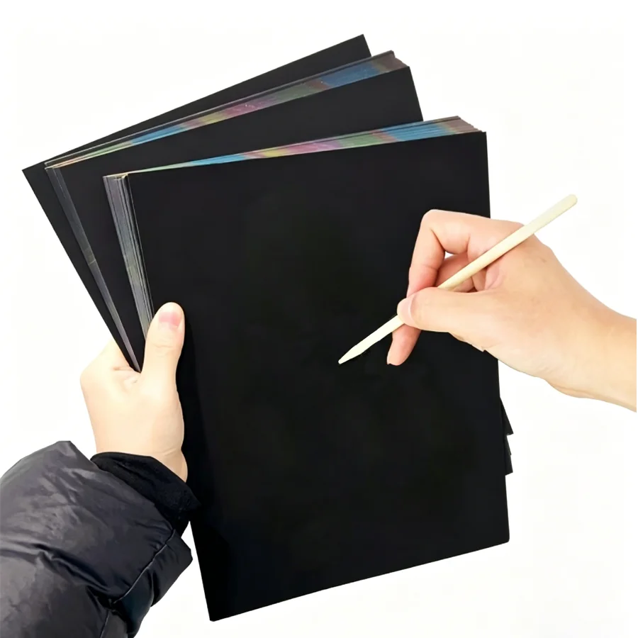 10/30pcs Rainbow Scratch Paper - огляд і ціна Art Craft Birthday Party