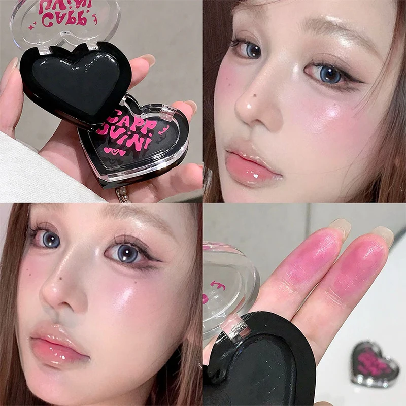 New Cappuvini Blush Black Changing Blush Cheek Tint Crystal Moisturizing Rose Blusher Transparent Chang Gel Rouge Cream