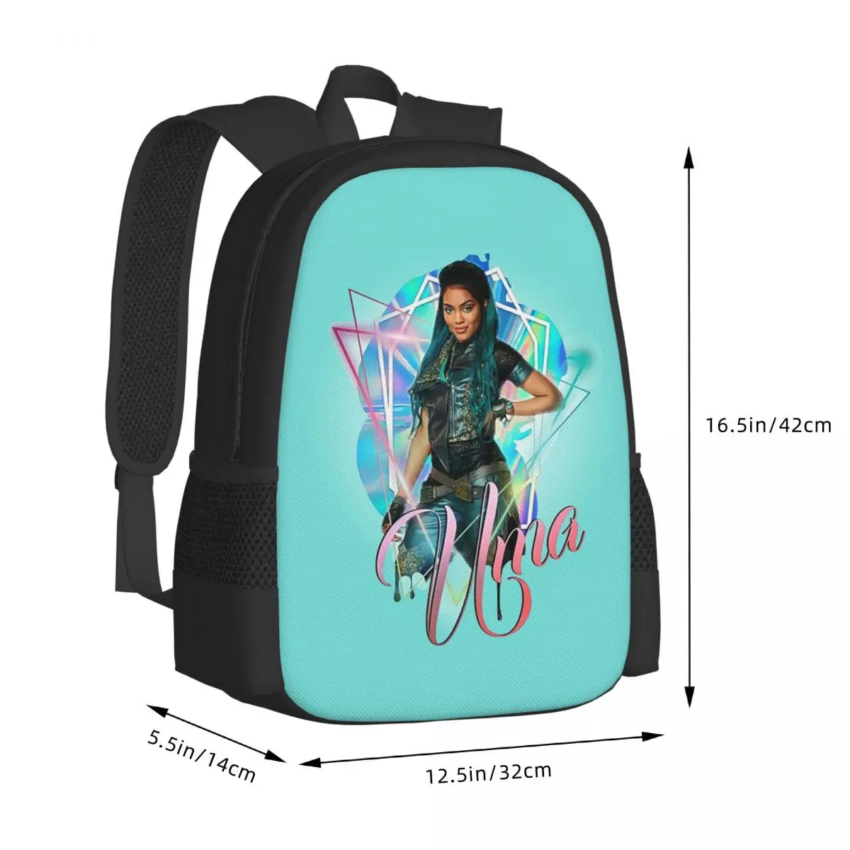 Uma Princess - Descendants 3 Student Backpack School Bag Hiking Travel Daypack for Men Women Fashion Bookbag Shoulder Bags