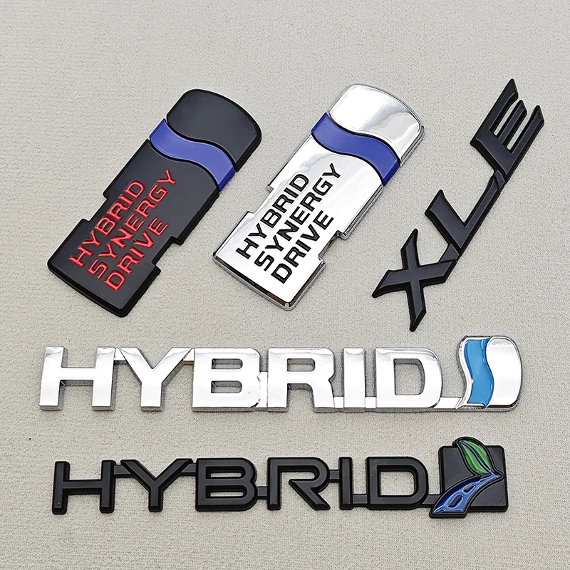ثلاثية الأبعاد معدن الهجين مانع صدمات خلفي للسيارة جذع شارة الباب الأمامي الجانب ملصق شعار متوافق مع جميع إصدارات السيارات الهجينة #5