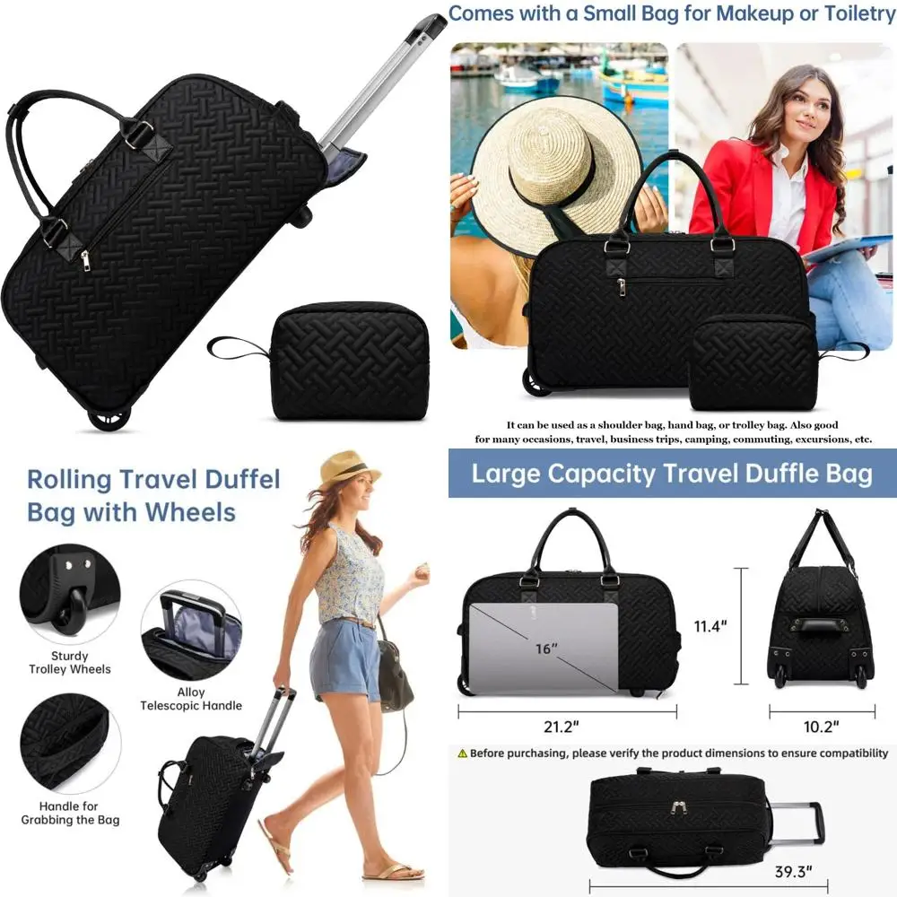 

Женская дорожная спортивная сумка с отделением для обуви, ручная кладь Weekender для ночных поездок, спортивная сумка с мокрым карманом, сумка для туалетных принадлежностей I