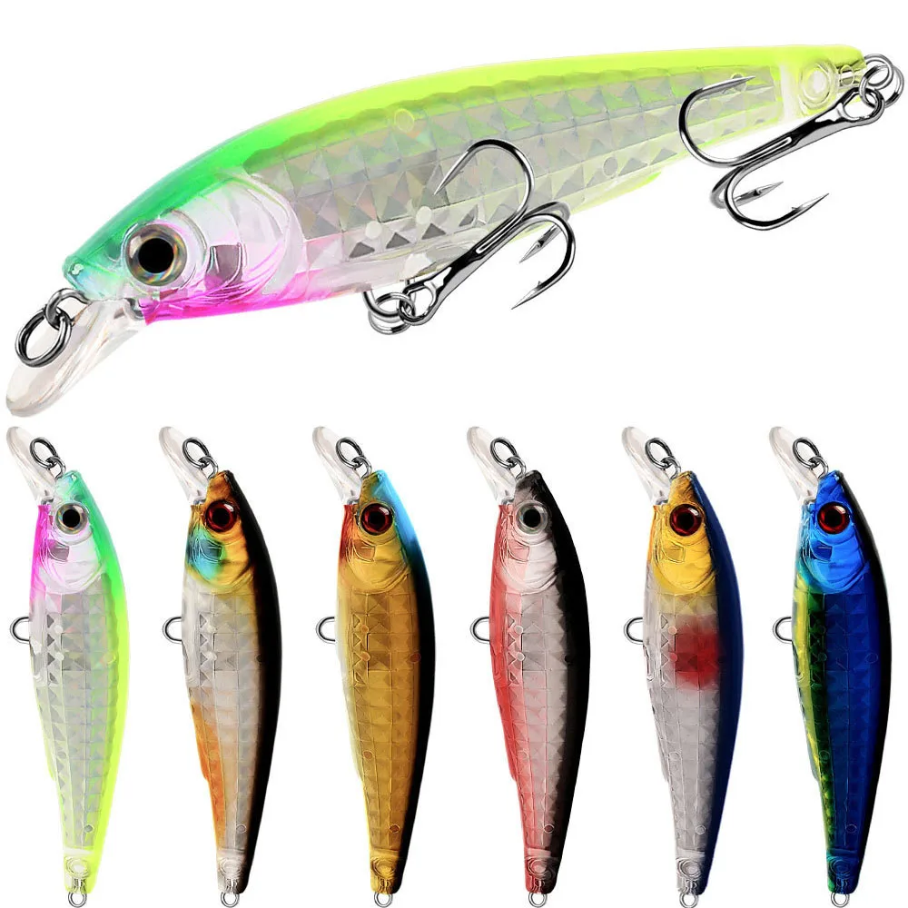 90mm 9g pływające przynęty na ryby Minnow dalekie woblery do rzucania słodkowodnego Bass Swimbait sztuczna twarda przynęta Jerkbait Tackle