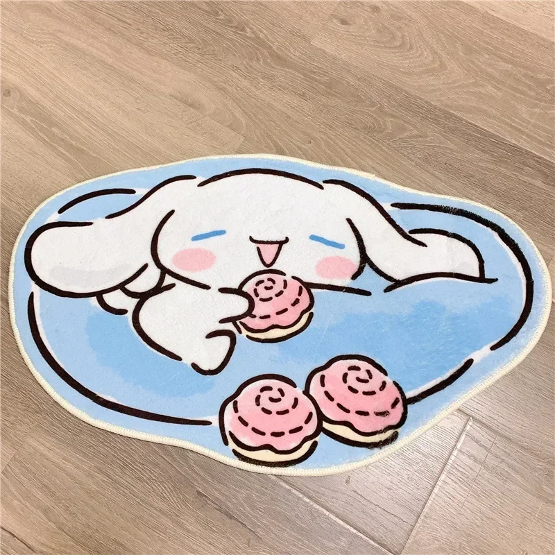 

Hello Kitty Kawaii Anime MINISO Kuromi Home Carpet Cute Cartoon Cinnamoroll Pochacco Bedroom Absorbent Mat Gifts for Girls